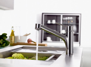 Talis S Küchenarmatur aus Edelstahl von Hansgrohe © Hansgrohe