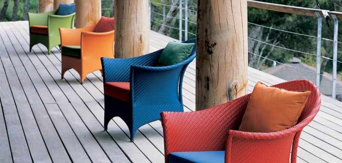 Bunte Outdoorsessel © DEDON