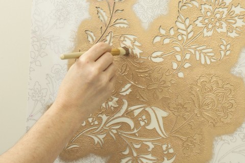 Goldene Wände ganz leicht selbst gestalten Bilder: www.farbqualitaet.de