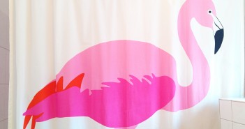 Duschvorhang Flamingo